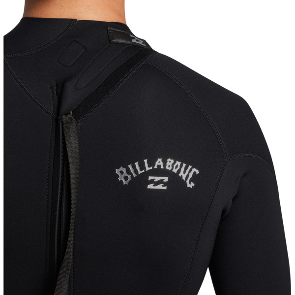 2025 Billabong Hommes Foil 5/4mm Back Zip Combinaison Néoprène ABYW100236 - Black